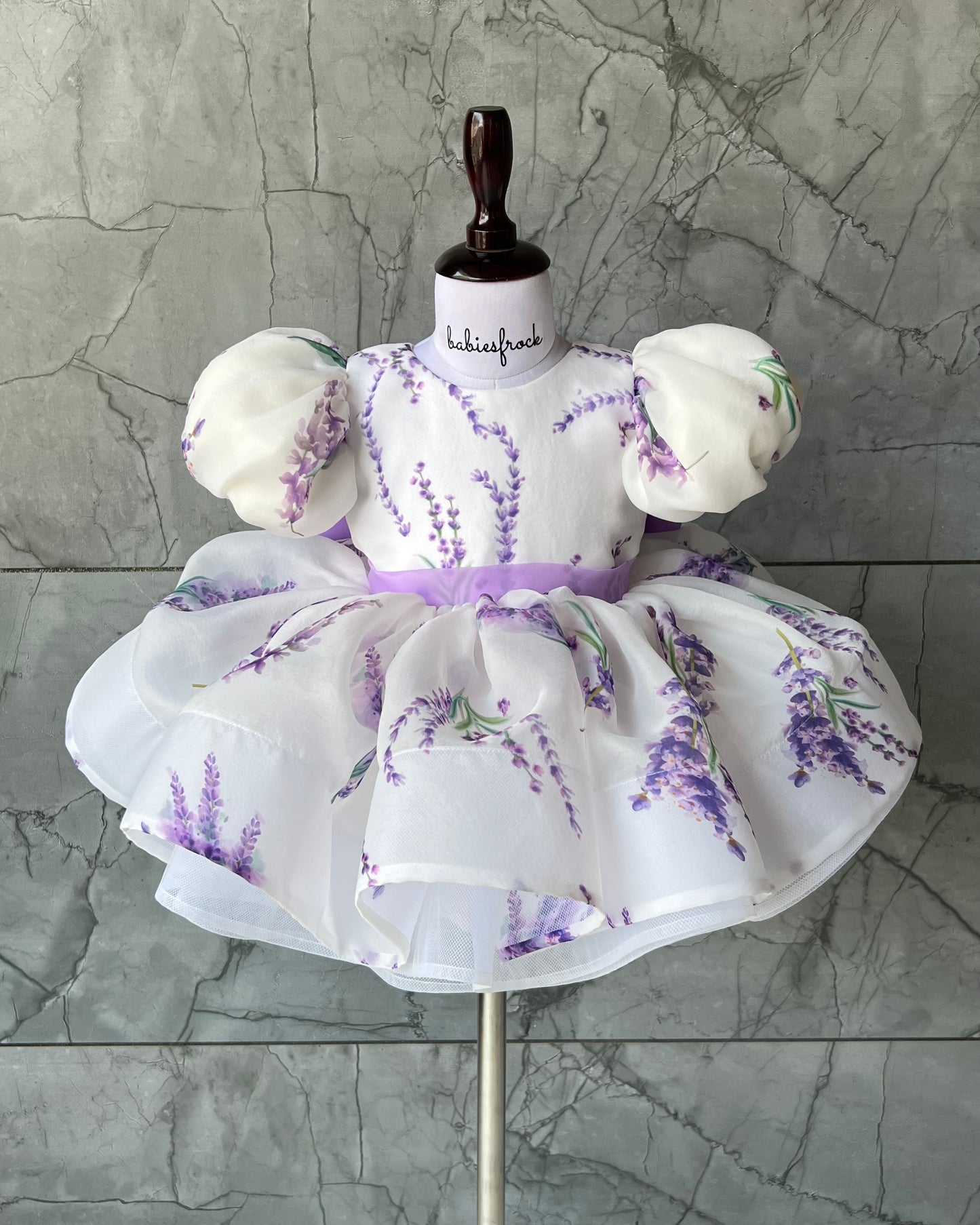 Lavender Love Garden Baby Frock
