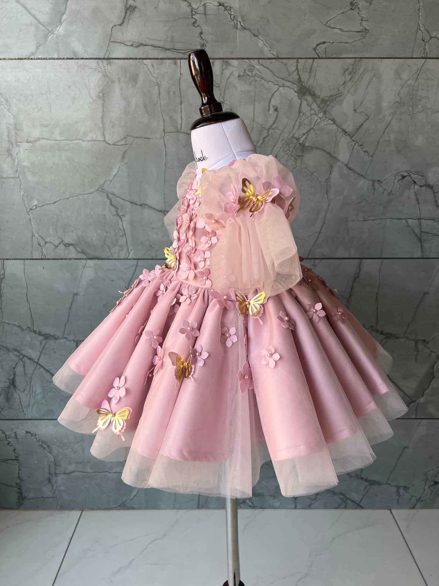 Amazing butterfly birthday dress (Onion Pink)