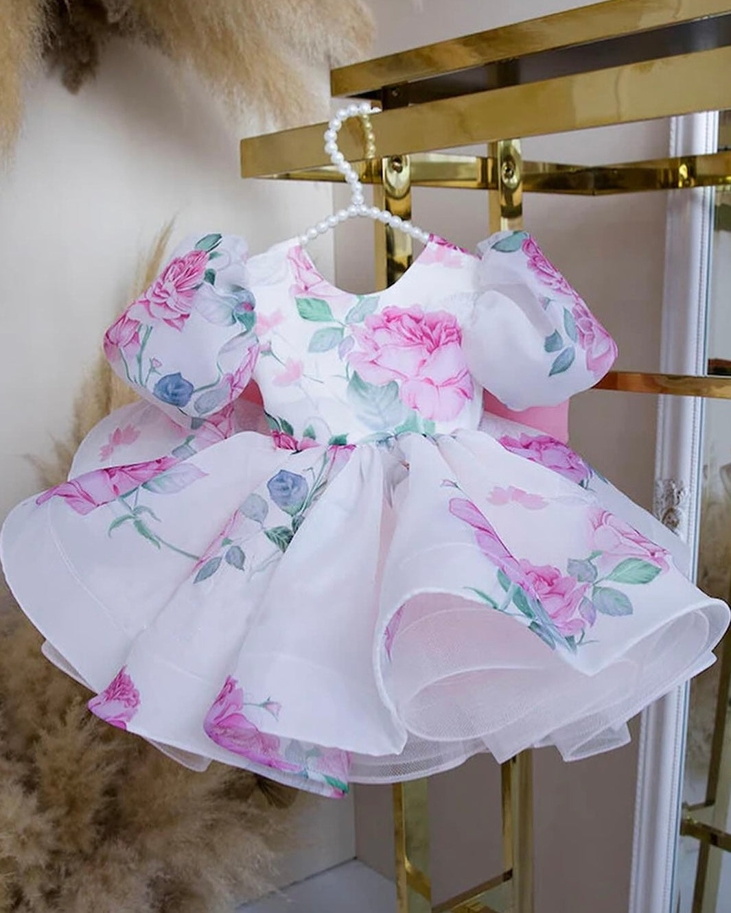 Ivory Charm Floral Wonderland Baby Dress ( Limited Edition ) babiesfrock Ivory Charm Floral Wonderland Baby Dress ( Limited Edition ) babiesfrock