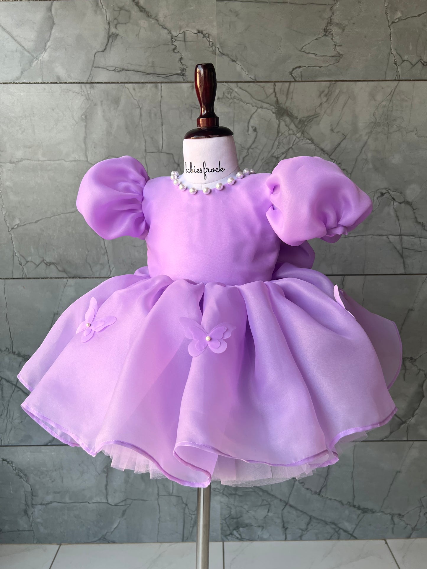 Whimsical Lavender Baby Dress