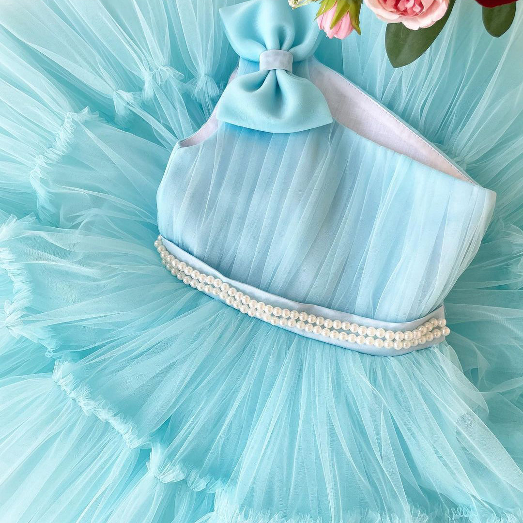 Amazing baby dress with beads work