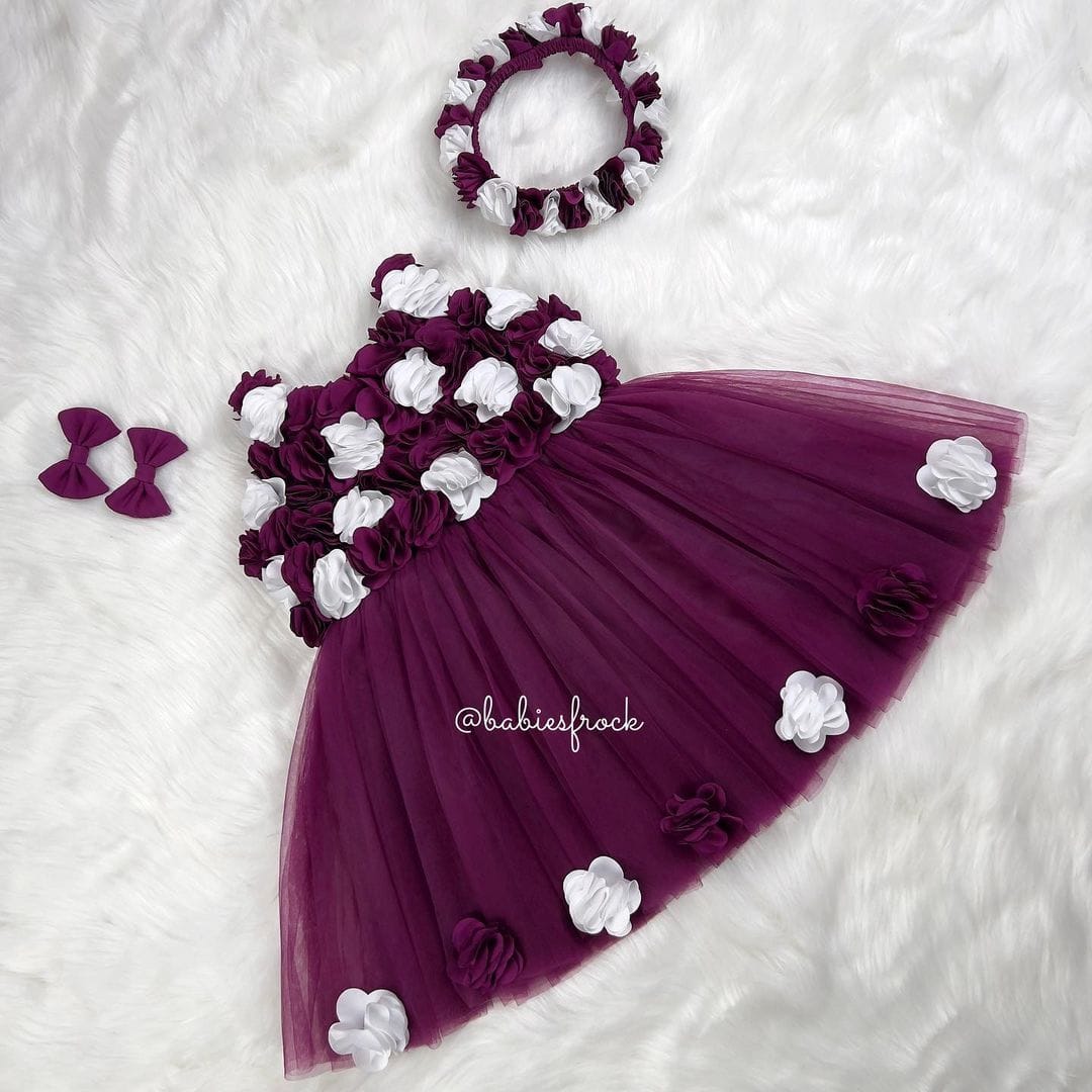 Beautiful grape birthday baby dress babiesfrock Beautiful grape birthday baby dress babiesfrock