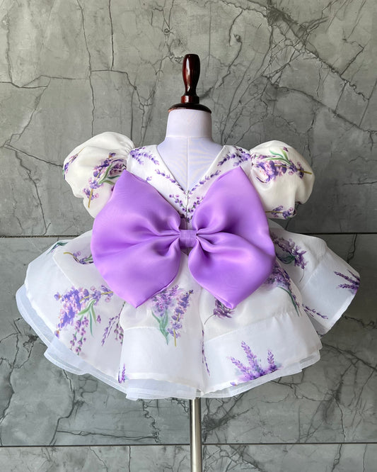 Lavender Love Garden Baby Frock