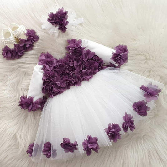 Beautiful Sleeves Flower dress